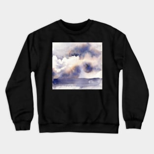 Abstract Watercolor Sky Crewneck Sweatshirt